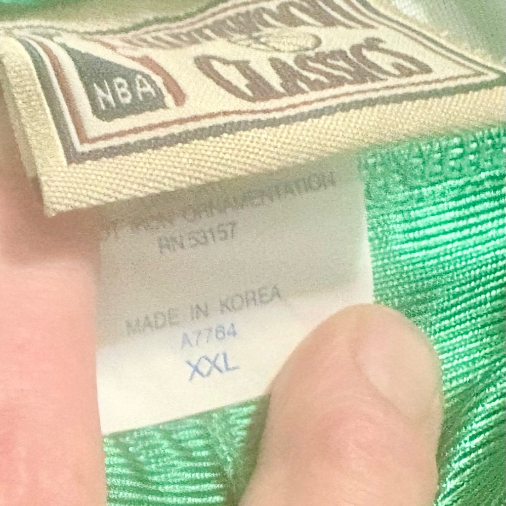 NBA Green and White Striped Casual Bottoms - Picture 3 of 6